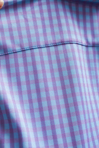 Buki - Camisa técnica de manga comprida com xadrez avant