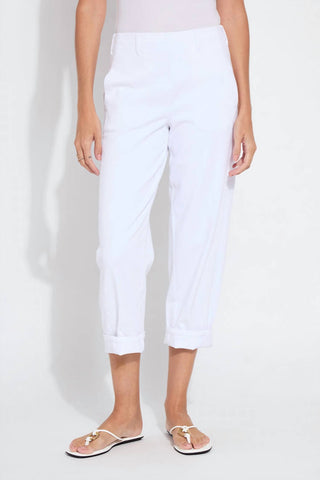 Lysse - Calça jeans curta Winslet com punho e cano alto feminina