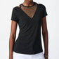 Joseph Ribkoff - Rhinestone Mesh Detail Top