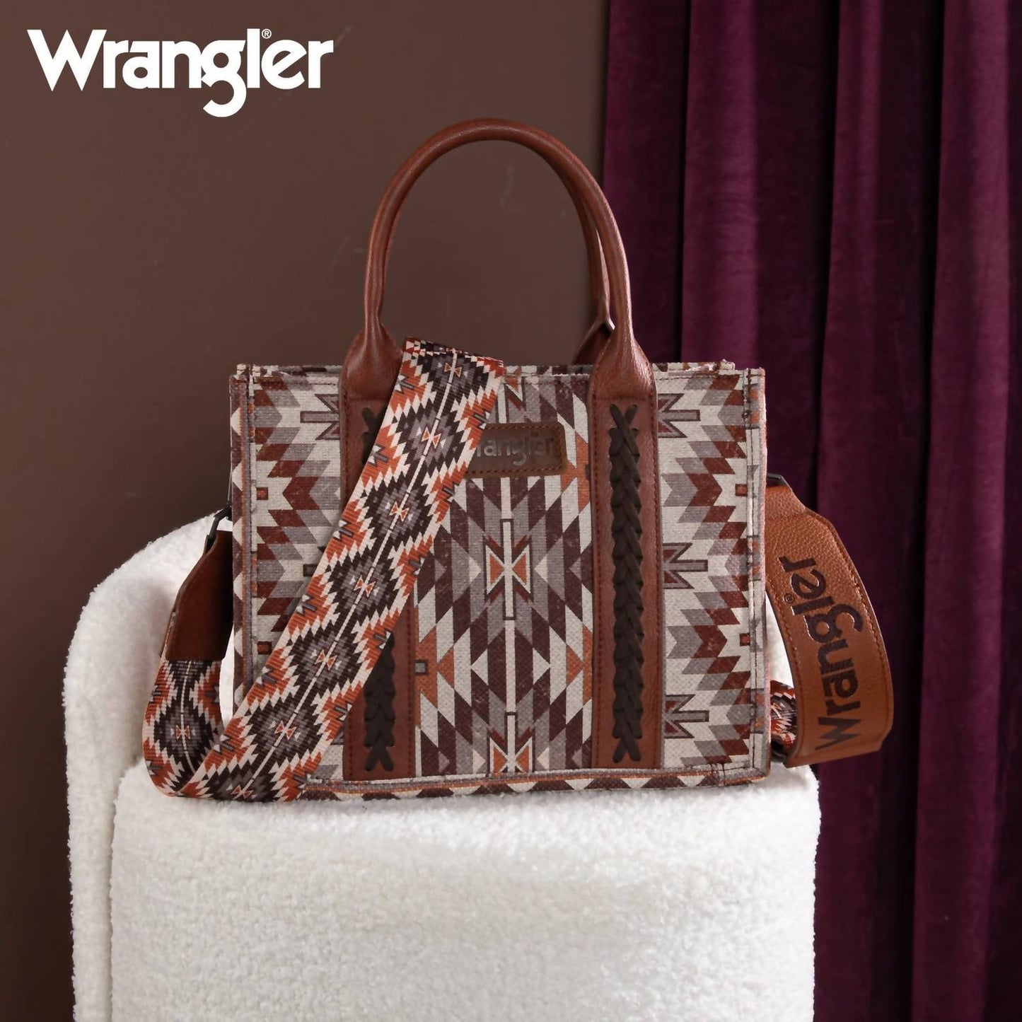 Montana West - Women's Wrangler Southwestern Pattern Dual Sided Print