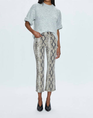 Pistola - Calça Jeans Lennon Crop Boot de Cintura Alta