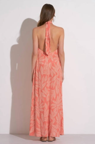 Elan - Vestido longo torcido com alças finas