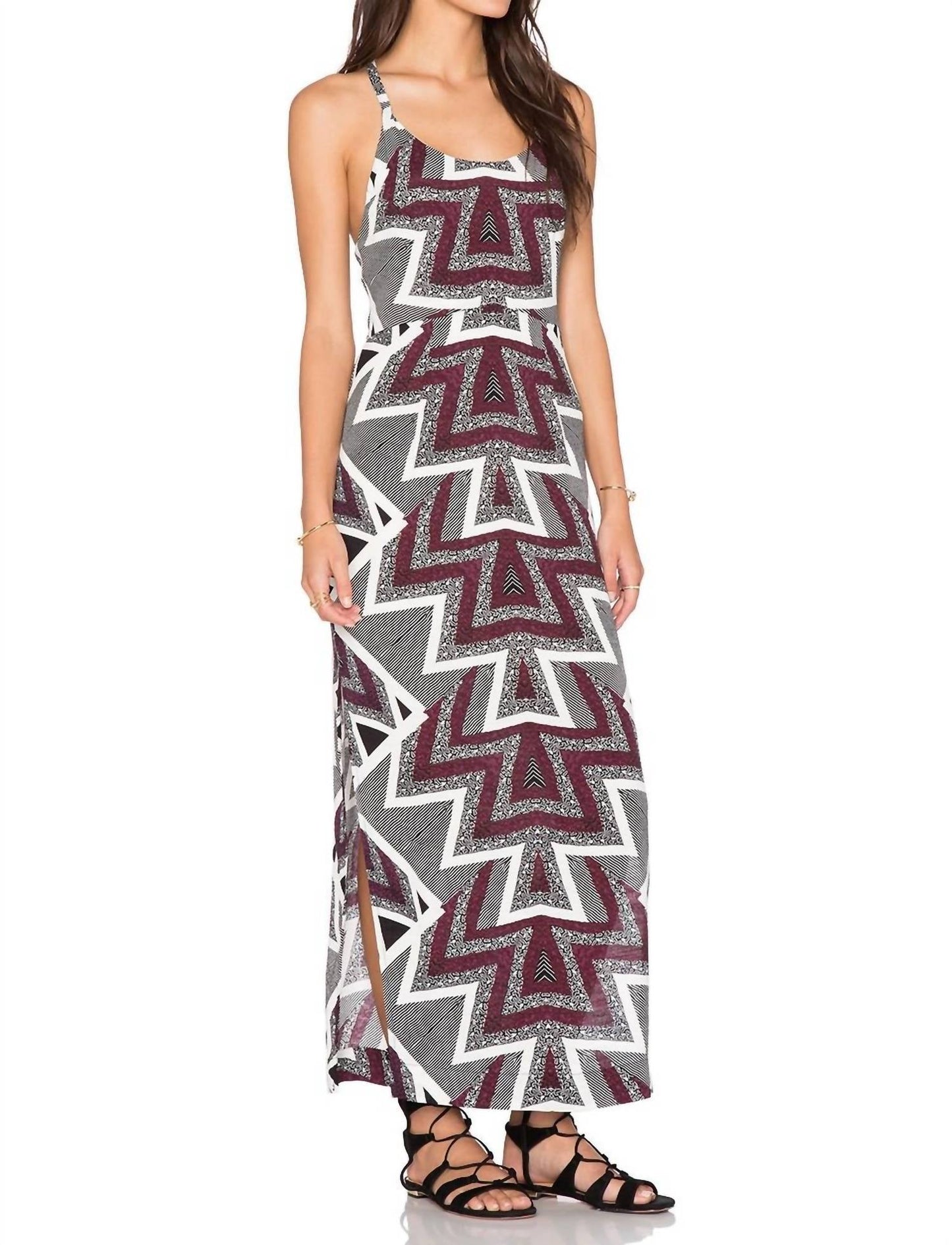Free People - Slubby Crinkle Serves You Right Printed Maxi Dress
