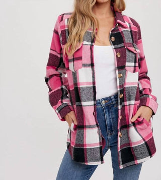 Bluivy - Flannel Plaid Shacket