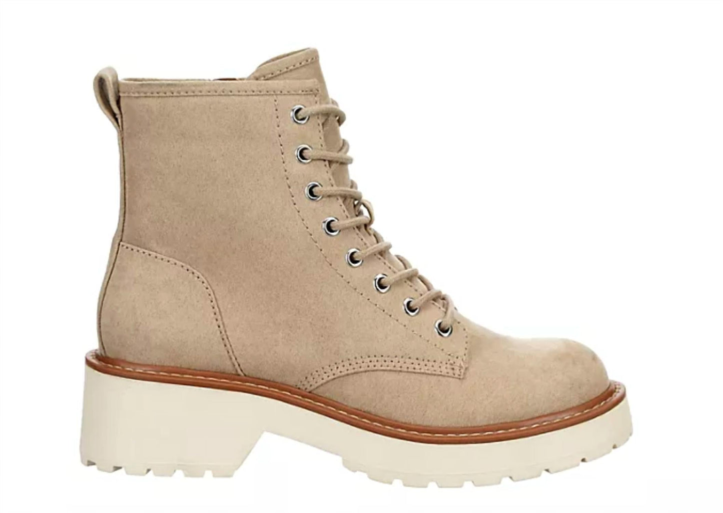 Steve Madden - Women's Leather Lace Up Combat Boot