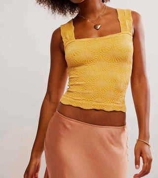 Free People - Carta de Amor Golden Latte Cami