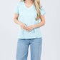 Elliott Lauren - Tina Raglan Short Sleeve V-neck Tee