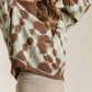 Trendsi - Umgee Full Size Ribbed Hem Tie Dye Round Neck Sweater Plus Size