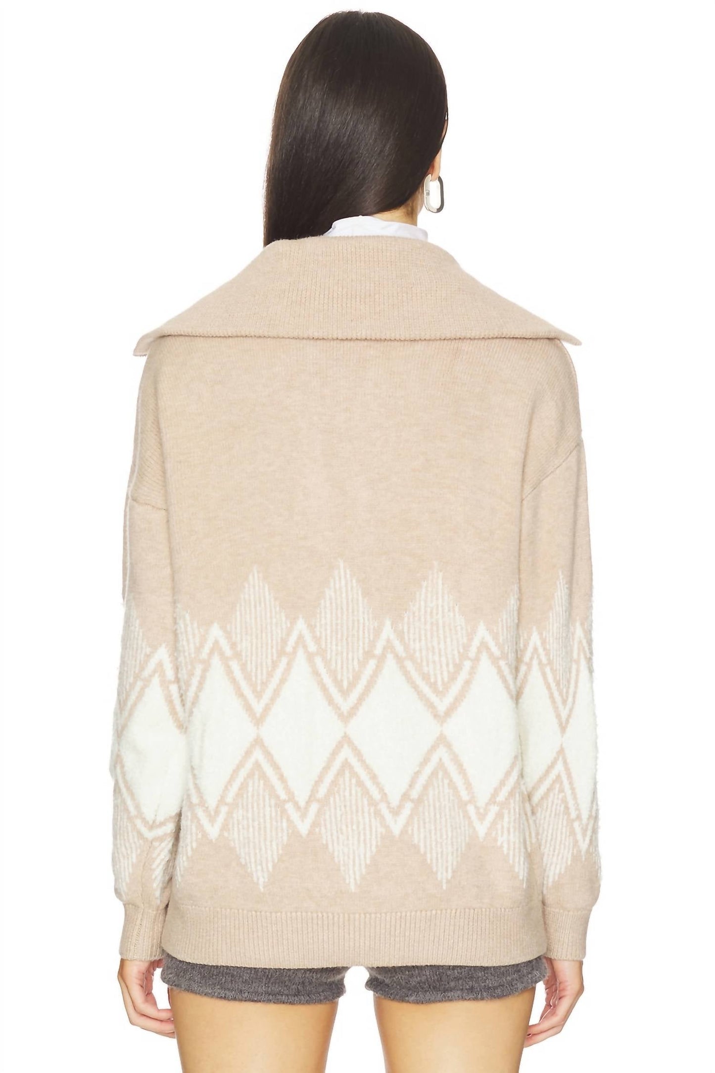 Varley - Betty Jacquard Half Zip Sweater