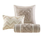 7 Piece Tufted Comforter Set Ivory Full