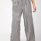 Ee:Some - Striped Wide Leg Pants
