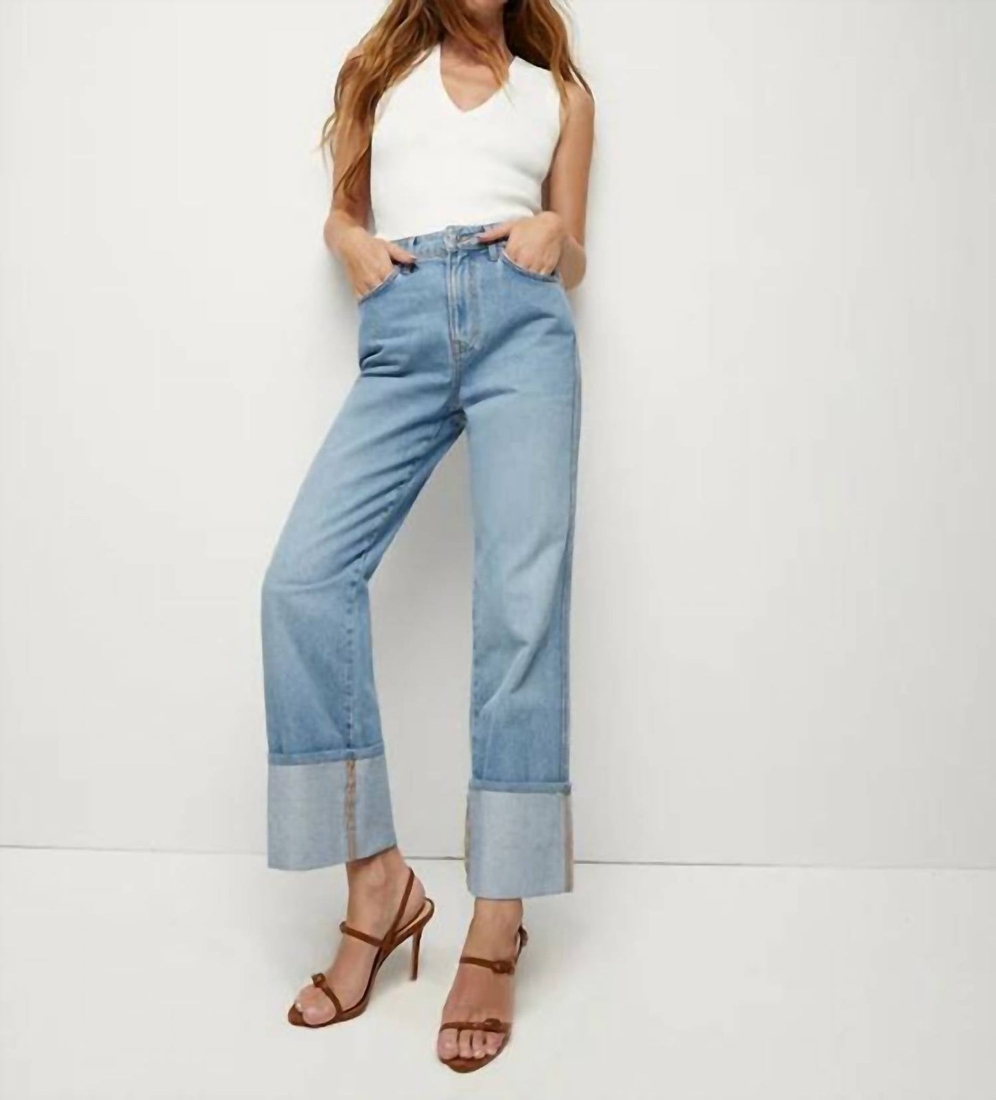 Veronica Beard - DYLAN HIGH RISE STRAIGHT LEG JEANS
