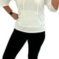 Bobi - Hooded 3/4 Sleeve Pullover Top