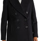 Lauren Ralph Lauren Double Breasted Wool Blend Peacoat in Regal Navy, Size 8