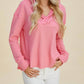 Double Take - Chic High-low Hoodie With Dropped Shoulders