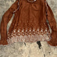 &Merci - Ruffled Lace Trim Top
