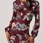 Astr - Elyse Satin Floral Midi Dress