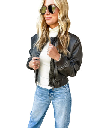 Free People - Regata de gola alta sem costura Always Ready