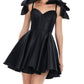 Ashleylauren - Sweetheart Neckline Mini Dress