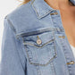 Kancan - Frayed Hem Denim Jacket