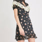 Topshop - Rodeo Frill Western Skater Short Floral Print