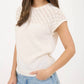 Blu Pepper - Eyelet Sweater Knit Top