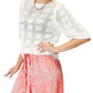 Double Take - Blusa de malha canelada chique com gola redonda