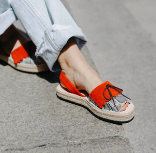 Numa By Spanians - Sandália Anabela Franjas Feminina Estreita