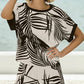 Frank Lyman - Tropical Leaf Print Top