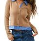 Aaron & Amber - Cable Mixed Media Cardigan