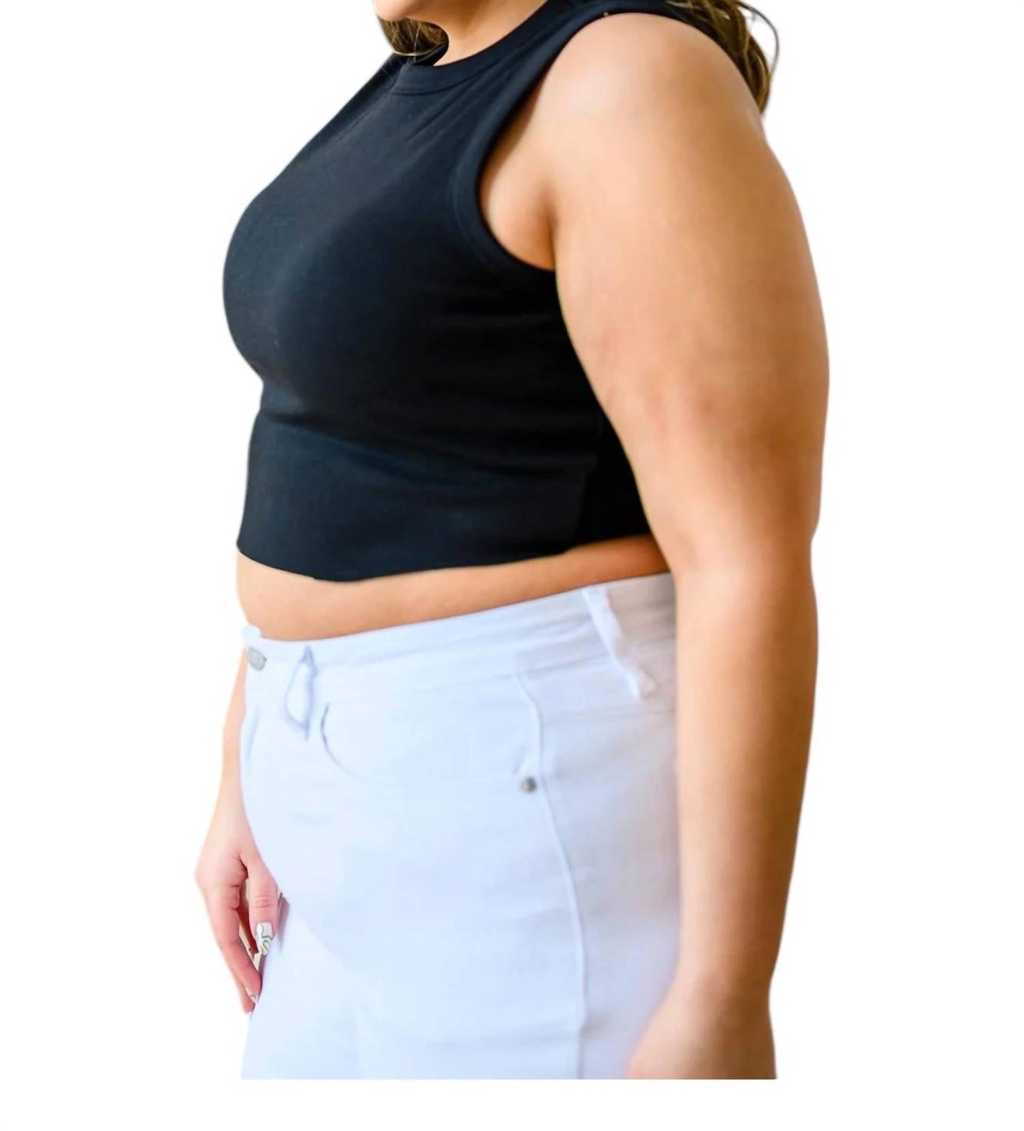 White Birch - Best Friends Cropped Tank Top