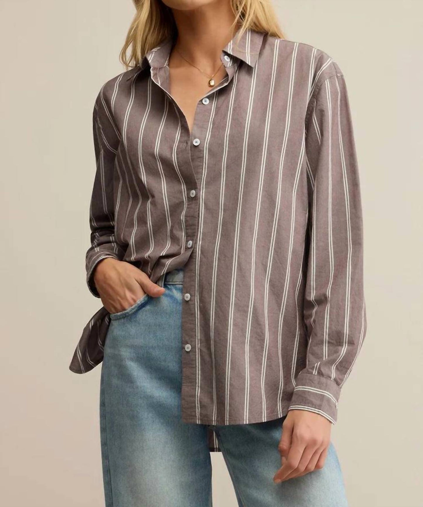 Z Supply - Seaport Striped Poplin Shirt