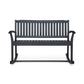 Baxter Rocking Loveseat - Dark Gray