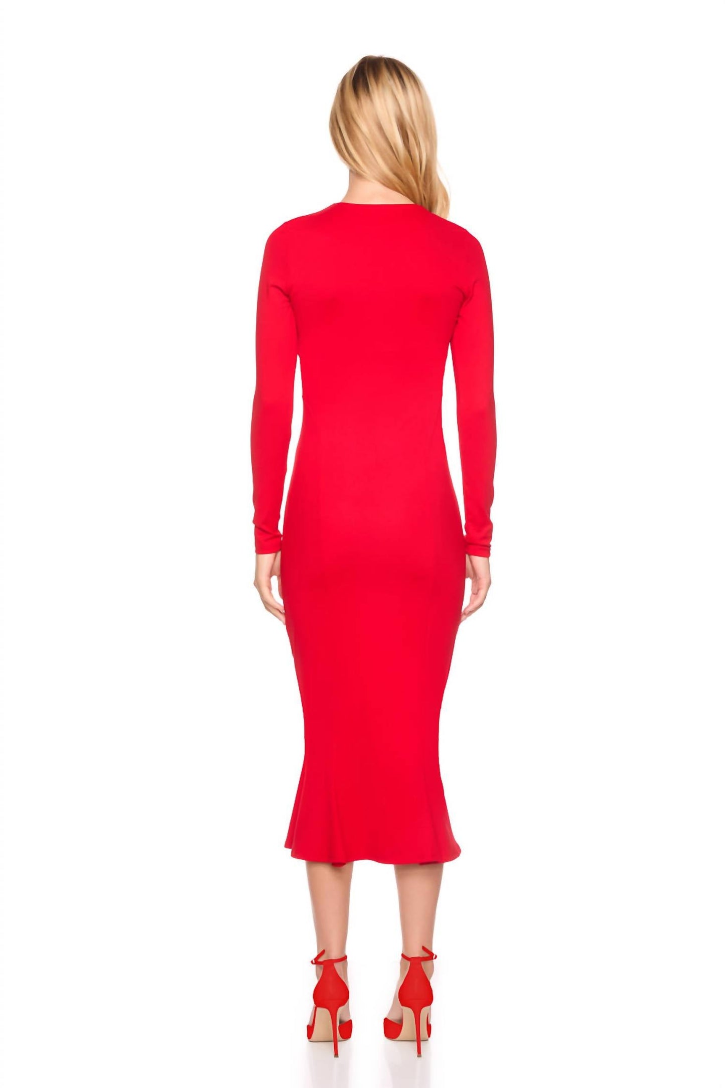 Susana Monaco - Crew Trumpet Midi Dress