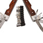 Creative Gifts International - Wood Handle Stainless Steel Multi Function Tool