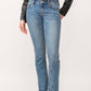 Dear John Denim - Playback Mid-Rise Slit Hem Slim Straight Jeans