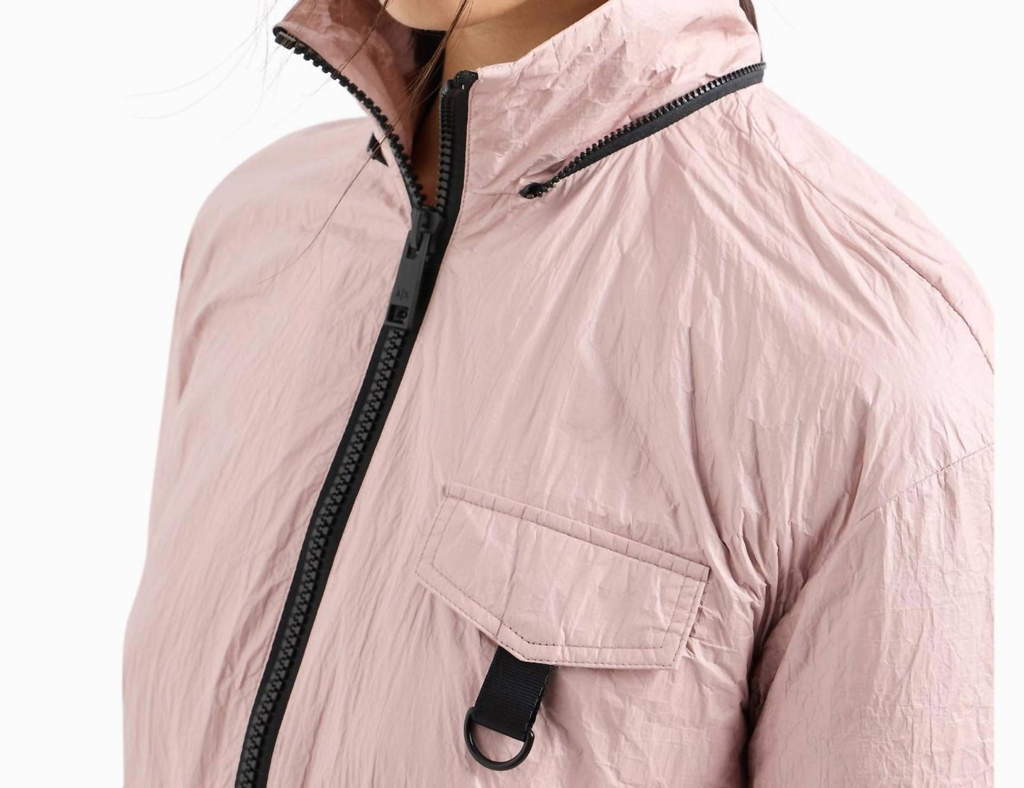 Armani Exchange - Non-woven Fabric Cargo Pocket Windbreaker Jacket