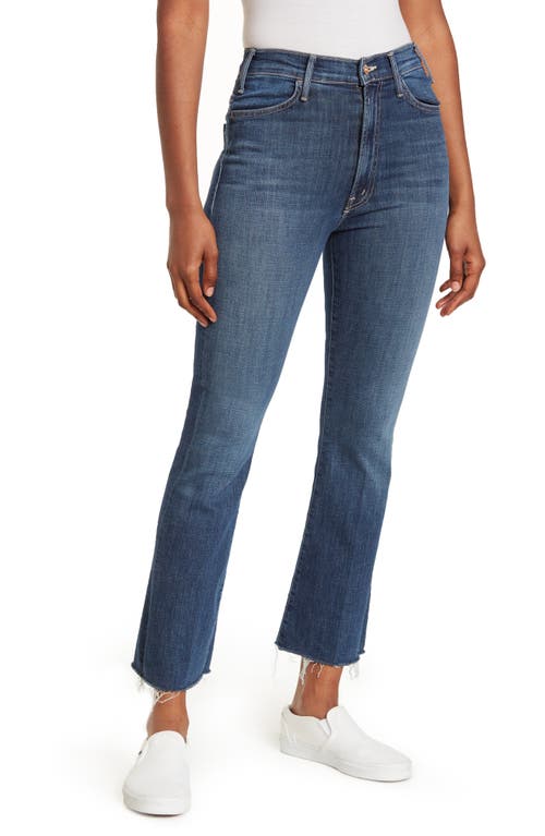 MOTHER The Hustler Frayed Ankle Jeans in Girl Crush, Size 24