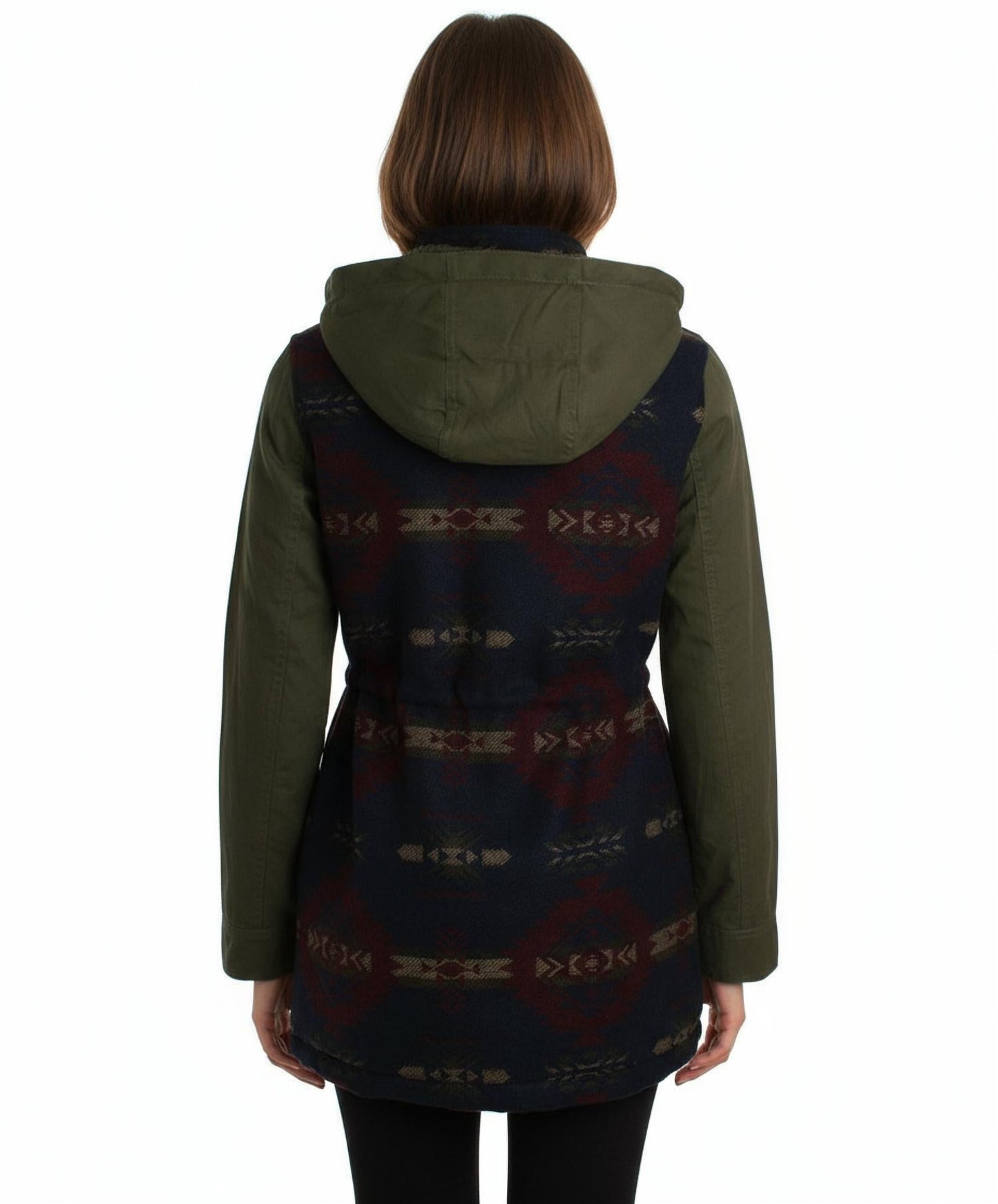 Coffeeshop - Mixed Media Aztec Print Coat