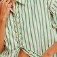 Free People - Varsity Vibes Stripe Oversize Button-up Shirt