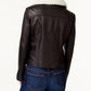 Michael Kors - Shearling Collar Leather Jacket