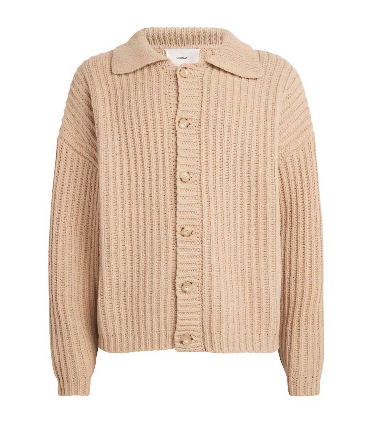 Commas - Fisherman Rib Cotton Wool Cardigan