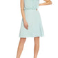 Adrianna Papell - Tie Neck Crepe Chiffon Dress