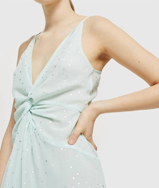 Topshop - Blusa Maxi com Decote em V Spot Twist
