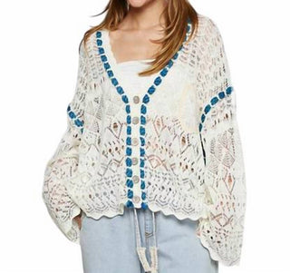 Pol - CARDIGAN COM ACABAMENTO DE CORDA