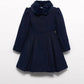 Abel & Lula - Girl's Cloth Coat With Fur Collar