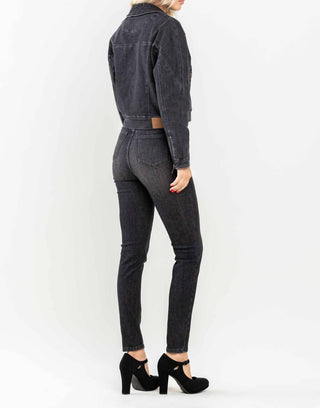 Judy Blue - Calça jeans skinny com controle de barriga e cintura alta