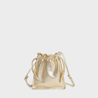 Lemiz - Bolsa feminina mini Bowie de couro com cordão