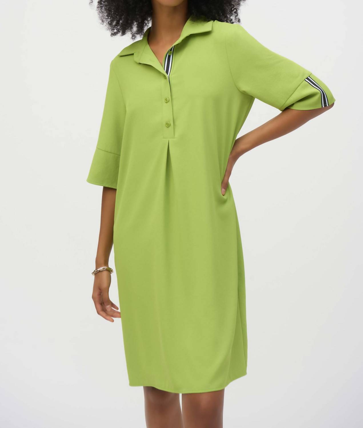 Joseph Ribkoff - Pleated Shirt Dress