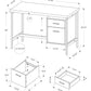 Computer Desk For Home Office, Left or Right Setup, With Storage Drawers